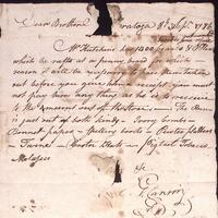 Handwritten letter