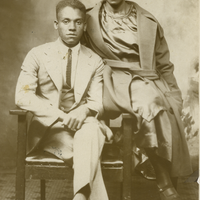 Jonathan 'Theorious' Dinkle and his mother, Irene Bennet