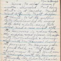 Page from Margaret Jones Diary 1945