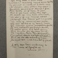 Bookplate poem from Album #1
