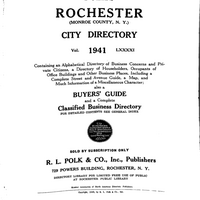 Rochester NY City Directories