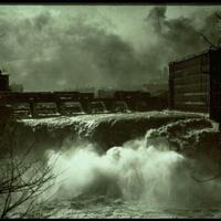 Raging High Falls, Rochester, N.Y., in early 20th century