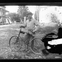 Horace D. Hanford with Bicycle