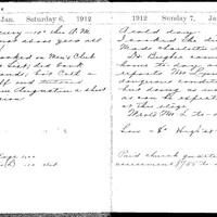 diary entries from 1912