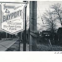 Bayport Civic Association welcome sign