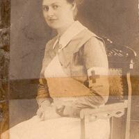 Mary F. Keller in Red Cross uniform
