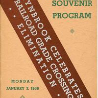 Lynbrook Celebrates Grade Crossing Elimination, Monday, January 2nd, 1939