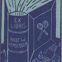 NYPL Librarian Robert W. Henderson's (1888-1985) Bookplate