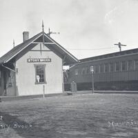 Stony Brook train depot circa 1910.