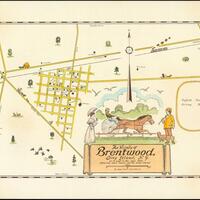 Brentwood’s early days – compiled from historical maps, Nelson studio.