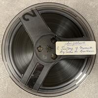 Reel to reel tape of Curtis M. Beetham’s “A History of Merrick.”