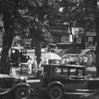 Looking south from 25 Grand Avenue towards the Shelter Island Heights Pharmacy circa 1931.