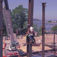 Harbor Road library construction