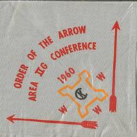 Order of the Arrow Area IIG Conference Neckerchief (1960)