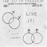 Front page of January 21, 1973 edition of the Fifth Freedom