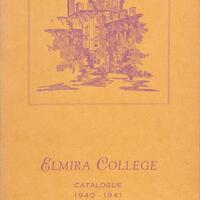 Elmira College Bulletin cover, 1940