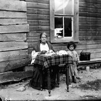 Onondaga Nation: Woman doing beadwork