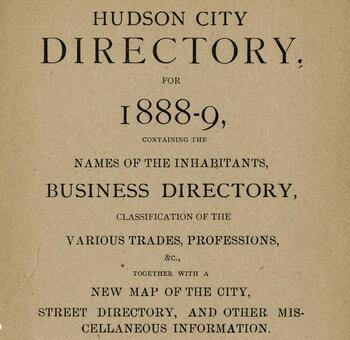 Hudson City Directories
