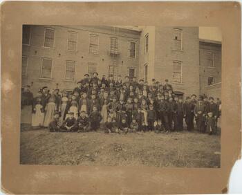 Posed Portraits in front of Mill