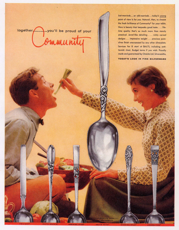 Onieda Community Silverplate Ad, 1955