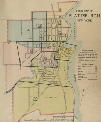 New Atlas of the City of Plattsburgh, N.Y. 1916