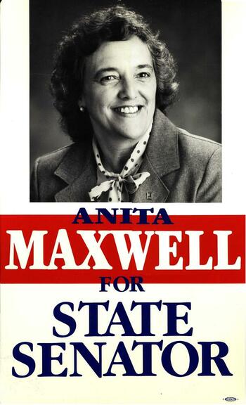 Anita Maxwell For State Senator poster