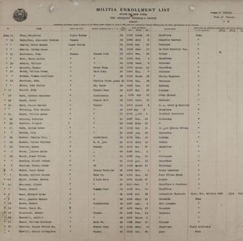 Militia Enrollment Scrapbook 1888-1917