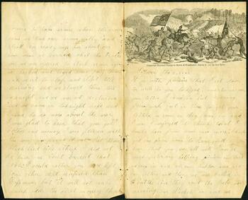 handwritten letter from 1862