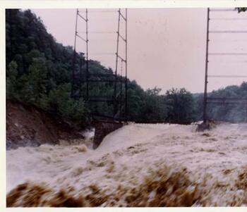Flood of 1972, Genesee River in Letchworth State Park