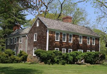 Sherwood-Jayne House front exterior in East Setauket, NY.