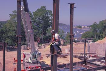 Harbor Road library construction