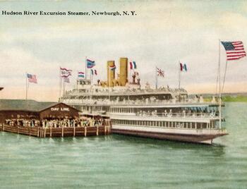 Hudson River Excursion Steamer, Newburgh, N.Y.