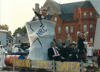 anti-nuclear parade float