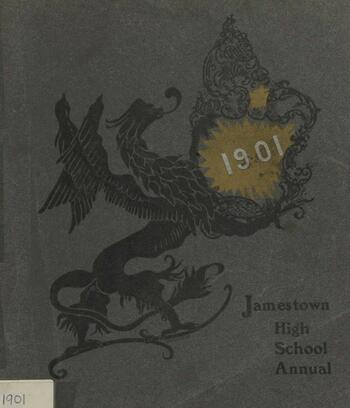 Cover of 1901 Jamestown High School yearbook