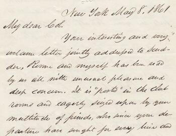 Letter to Daniel Butterfield from C. Morrell