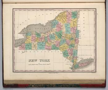 1827 Map of New York