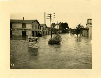 Groton during the flood of 1935 