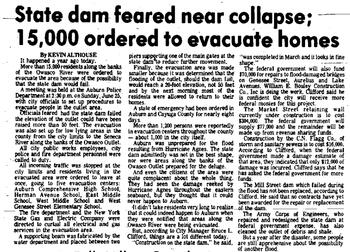 Article from 1973 about the flood
