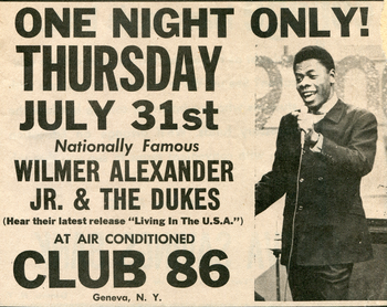 Wilmer Alexander Jr. & The Dukes concert at Club 86