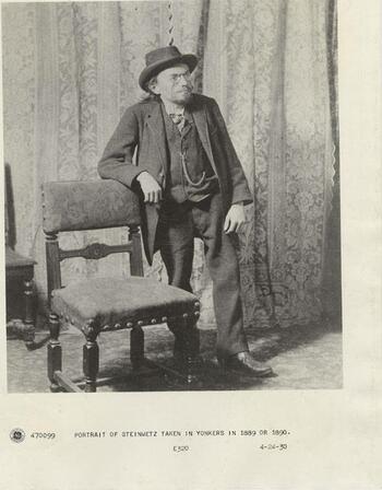 Portrait of Steinmetz Taken in Yonkers, 1889