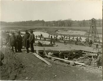 Men Working on the Erie Canal in Scotia, NY.