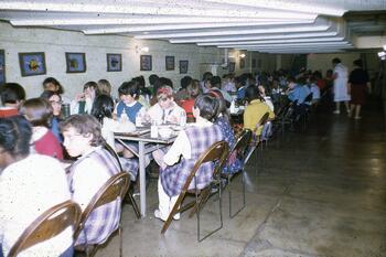 Students in Prospective Avenue School Cafeteria