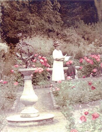 Woman in garden