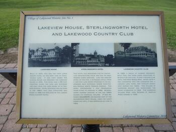 Historical Marker at Lakeview House