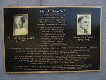Historical Marker for Packard mansion