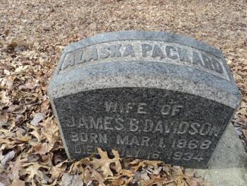 Alaska Packard grave marker