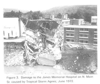 damaged Jones Memorial Hospital