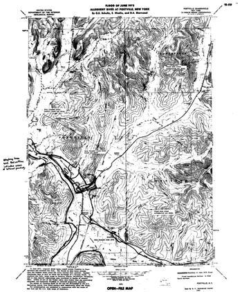 USGS flood map at portville