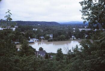 view from Maple Crest, flooded