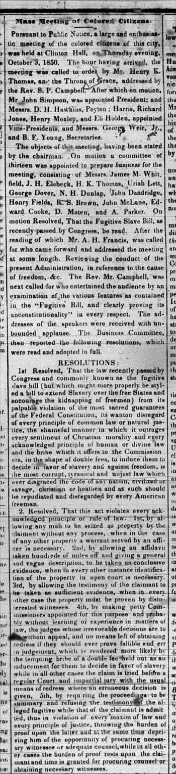 Mass Meeting newsclipping
